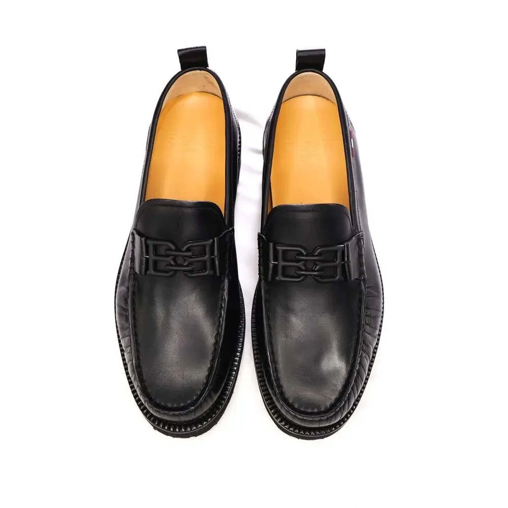 $800 BALLY - Black Leather 